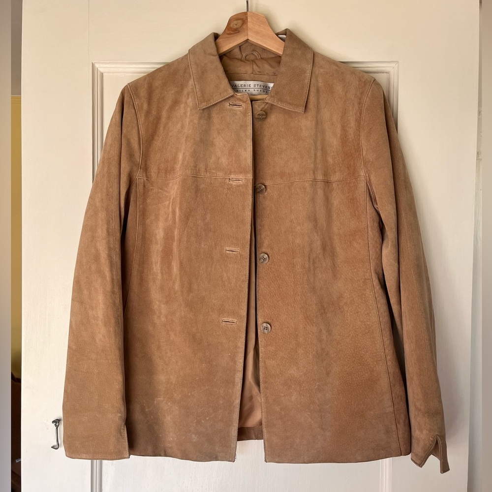 Valerie Stevens tan suede jacket